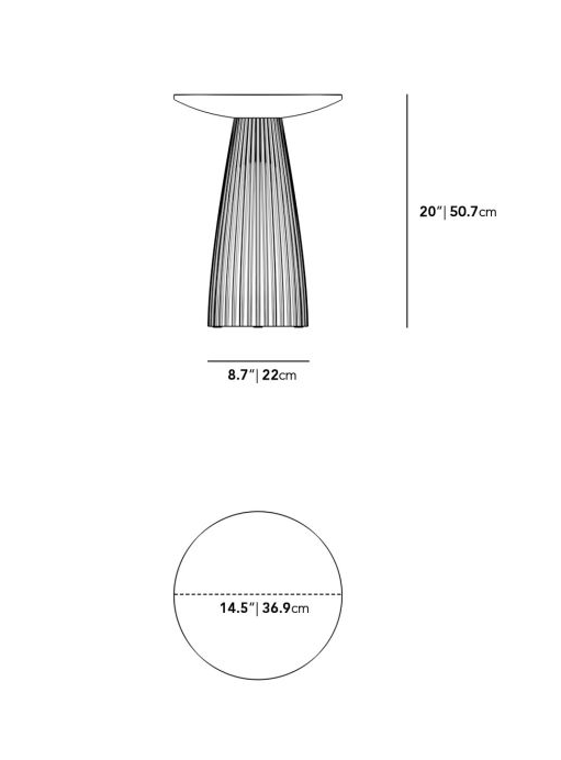 Black Concrete - Gallus Side Table (damage)