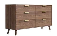 Walnut Wide Dresser - Asher