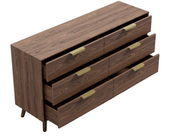 Walnut Wide Dresser - Asher