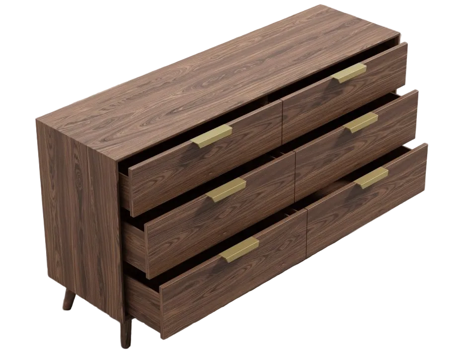 Walnut Veneer - Wide Dresser Asher