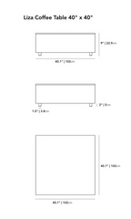 Walnut - Liza Coffee Table - 40'' x 40''