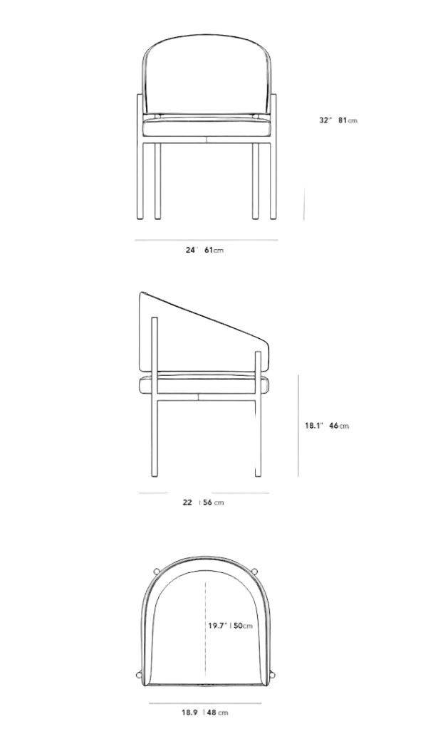 White - Dining chair