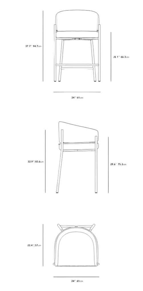 White - Counter Stool
