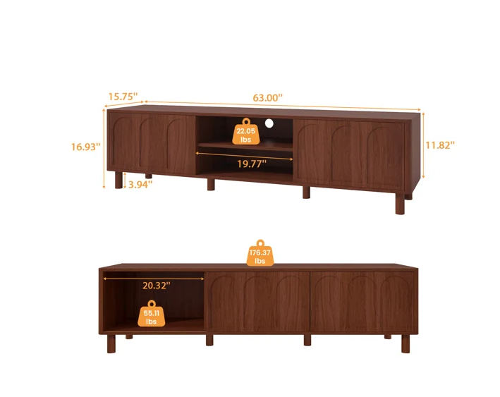 63'' TV Console