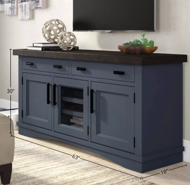 63" TV Console - Denin