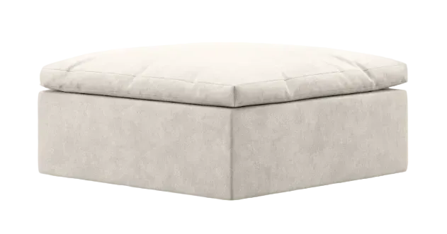 Square Ottoman - helium cloud