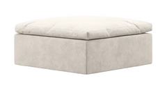 Square Ottoman - helium cloud