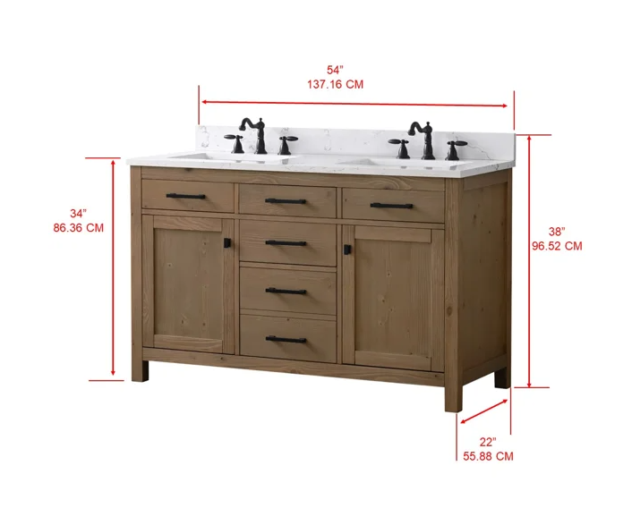 Double Bathroom Vanity Set
