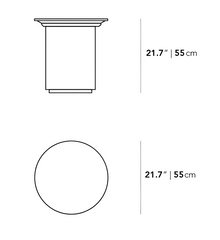 Black Ceramic - Side Table
