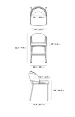 Black counter stool