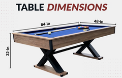 7ft Pool Table (esthetic demage)