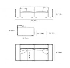 Parker Sofa Grey (Minor Damage)