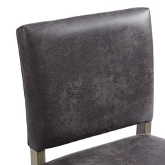 Upholstered Side Chair in grey (Set of 2)
