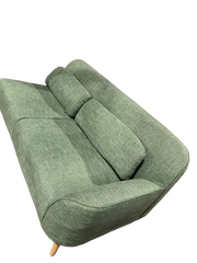 Loveseat green olive right arm
