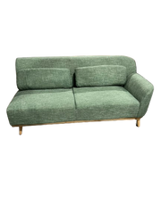 Loveseat green olive right arm