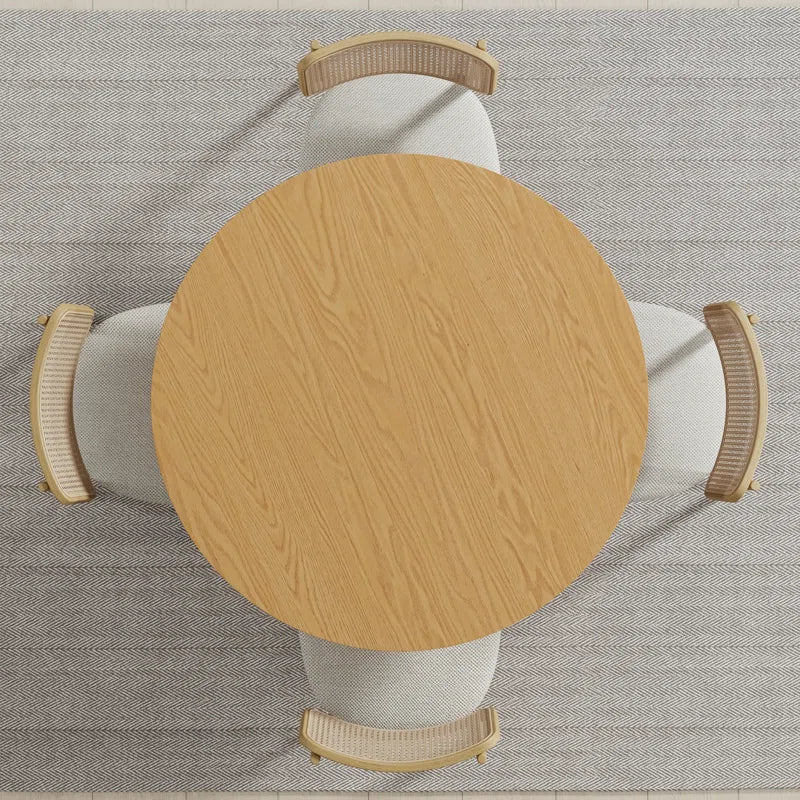52" Wood Round Dining Table