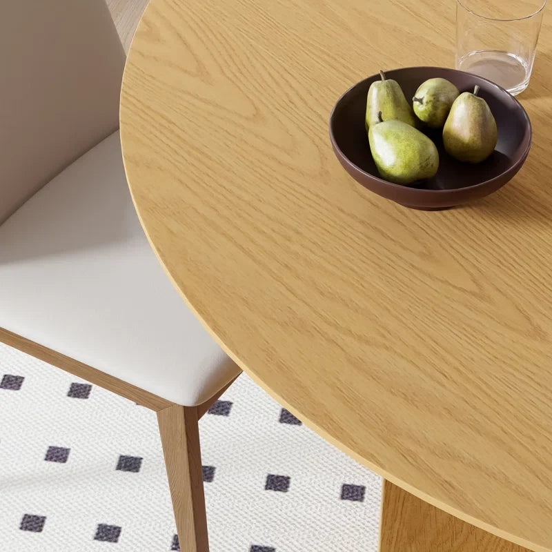 52" Wood Round Dining Table