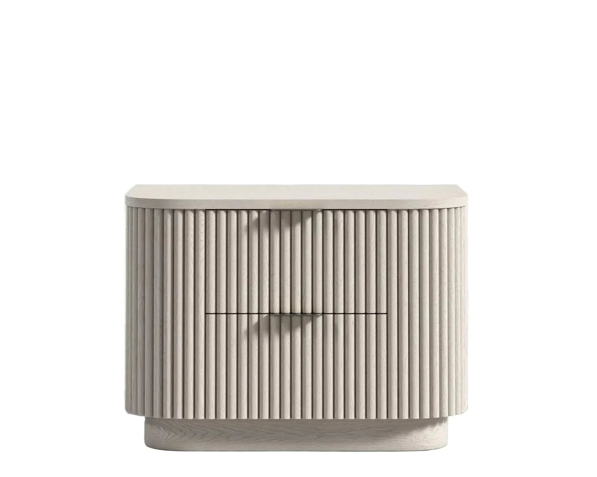 Alabaster Matte Lacquer-Nightstand