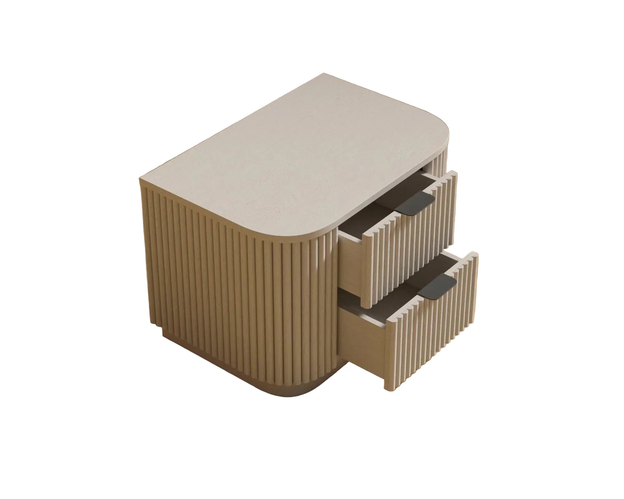Alabaster Matte Lacquer-Nightstand
