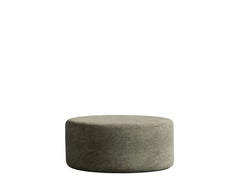 Krypton Green sectional with Round Ottoman