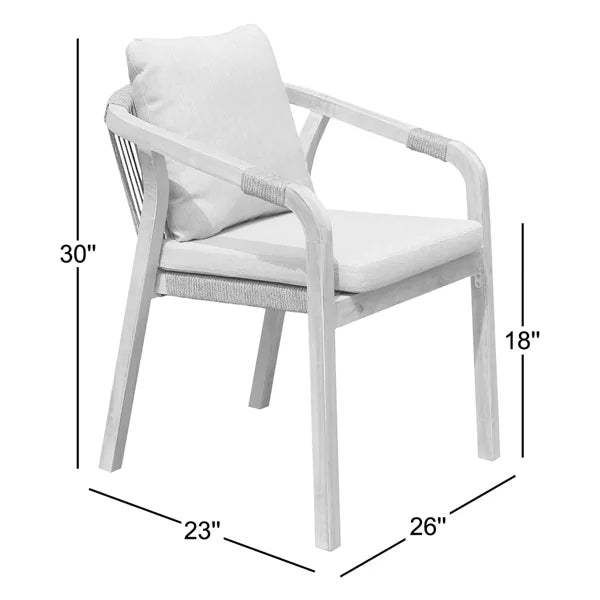 Outdoor Stacking Dining Armchair