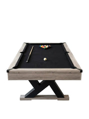 90 in. Pool Rustic Finish Billiard Table (minor damage)