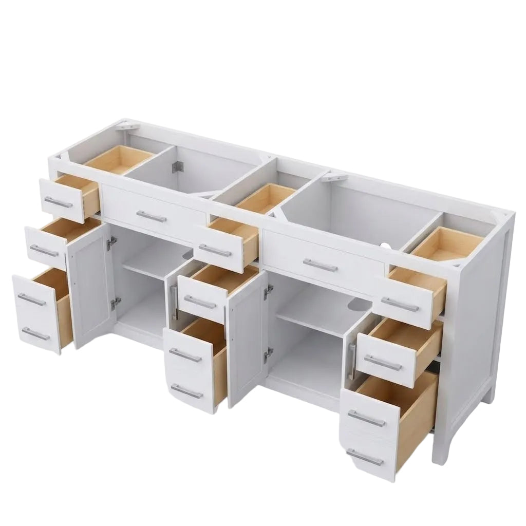 White Double Vanity