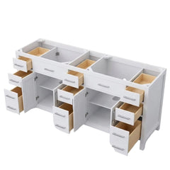 White Double Vanity