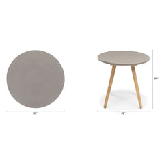 Outdoor cafe table concrete (Minor damage)