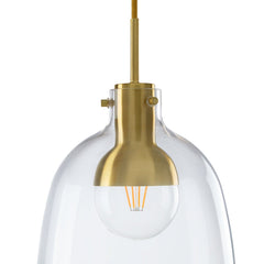 Brass-Jar Pendant Lamp
