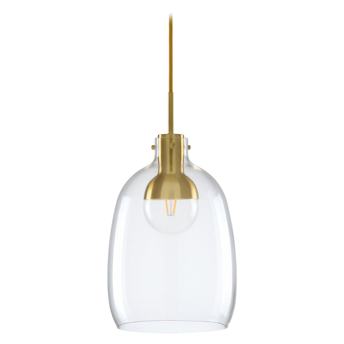 Brass-Jar Pendant Lamp