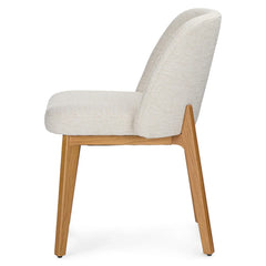 Dining Chair - Oak and Camellia Ivory