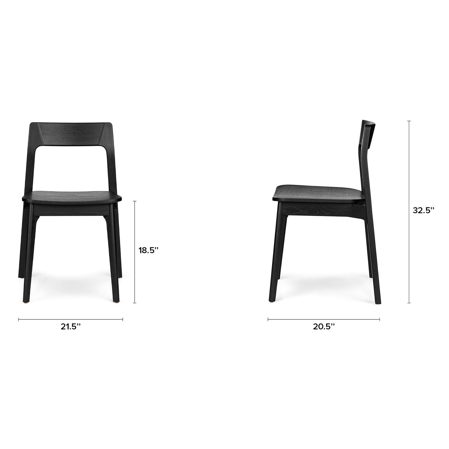 Black - Gusfa Dining Chair