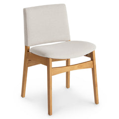 Dining Chair - Oak and Ratine Ivory