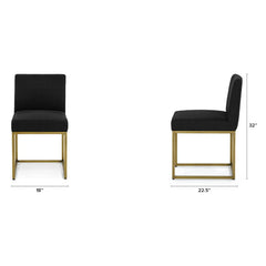 black dining chair