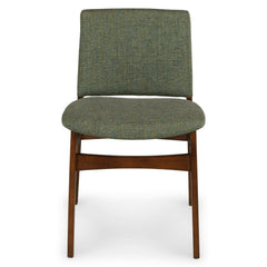 Walnut and Hemlock Green - Dining Chair
