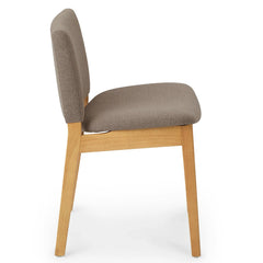 Brown Oak Dining Chairs