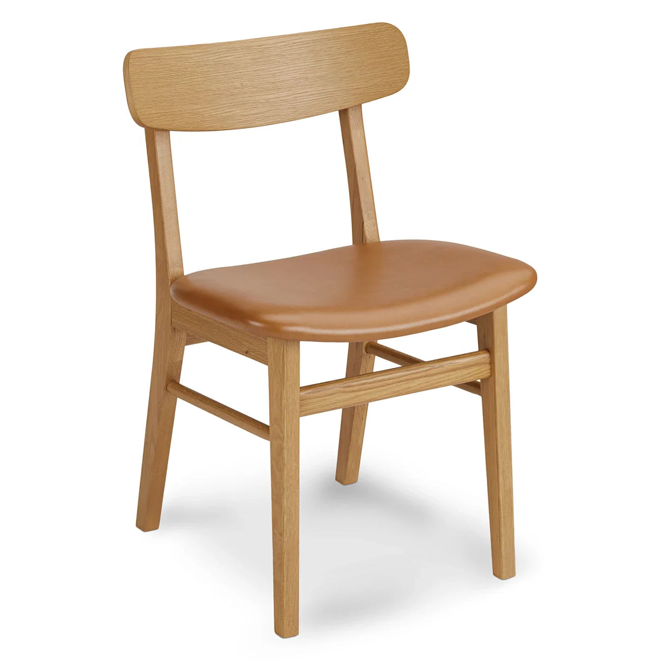 Tan Leather dining chair