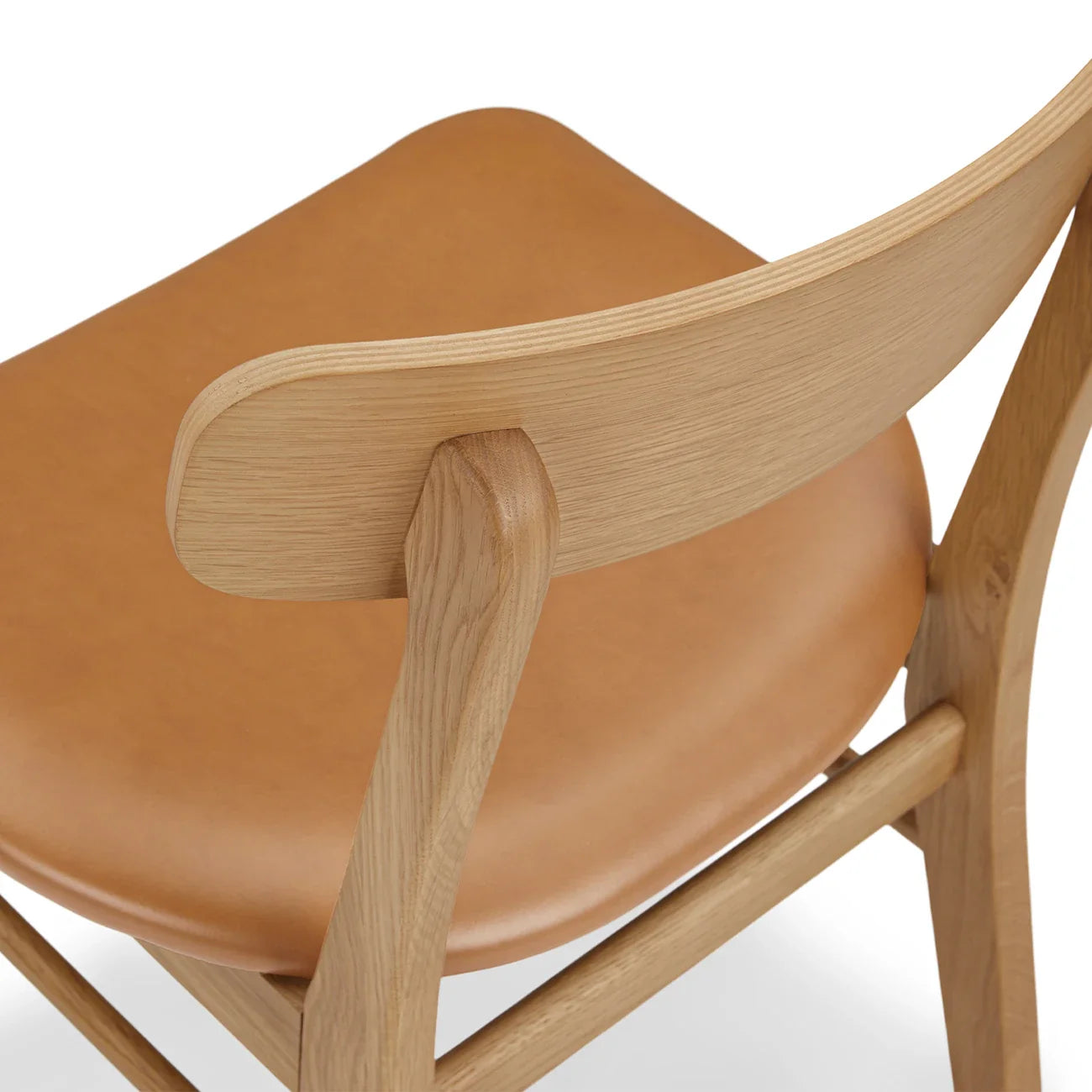 Tan Leather dining chair