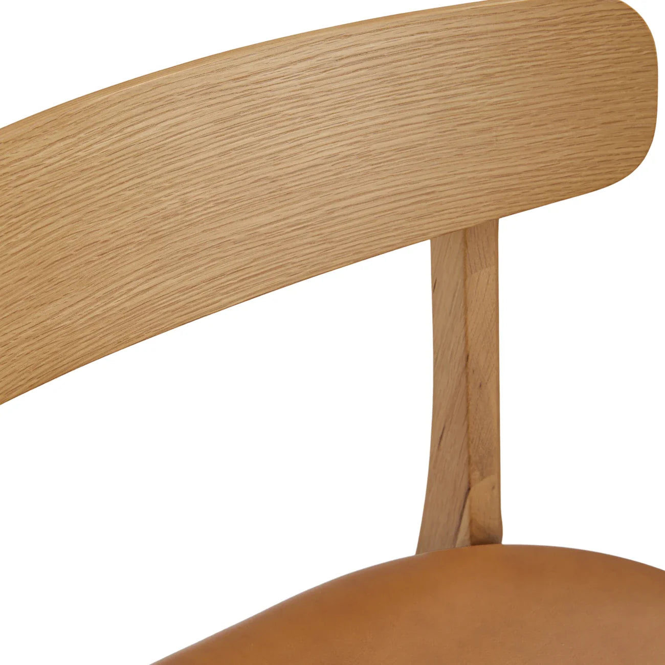 Tan Leather dining chair