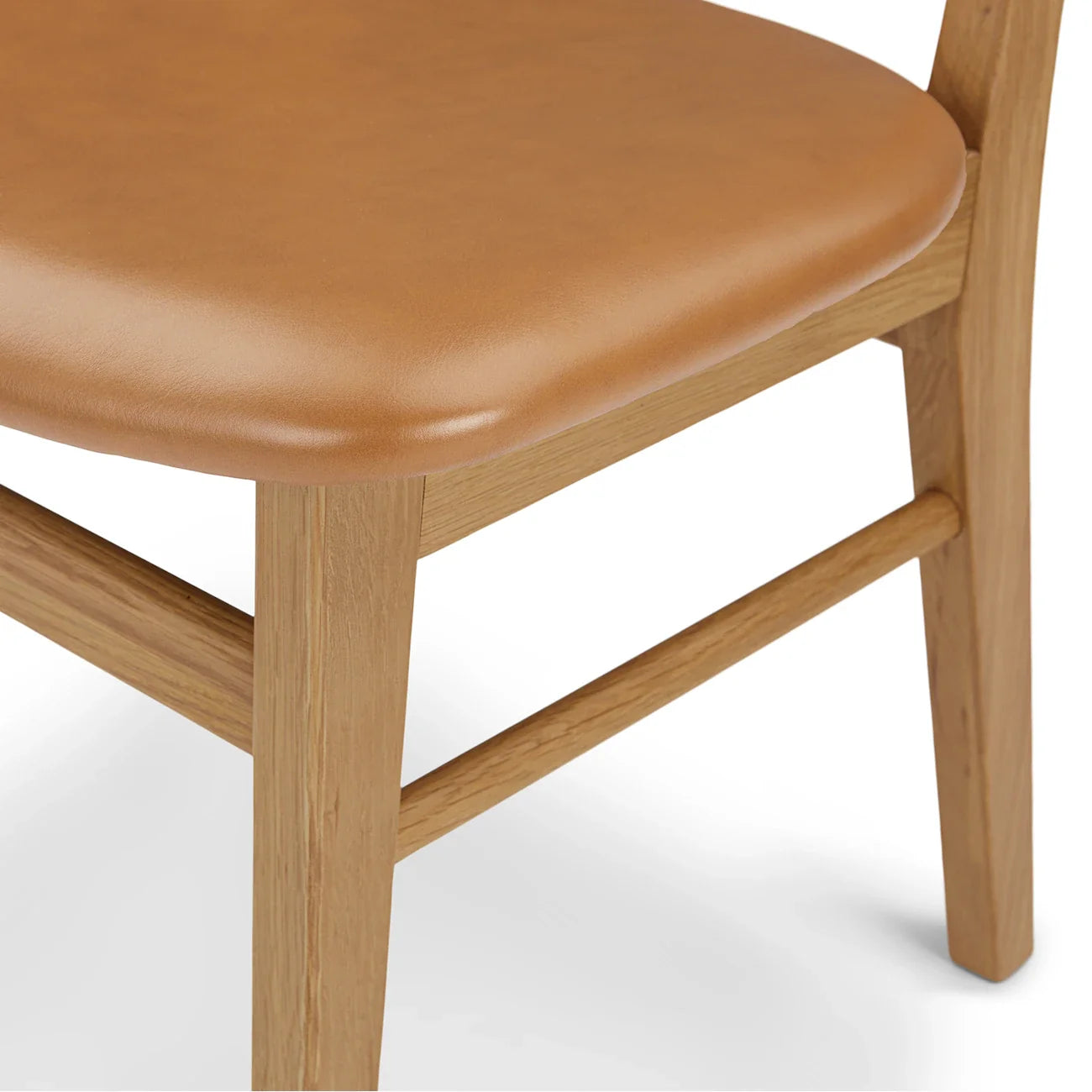 Tan Leather dining chair