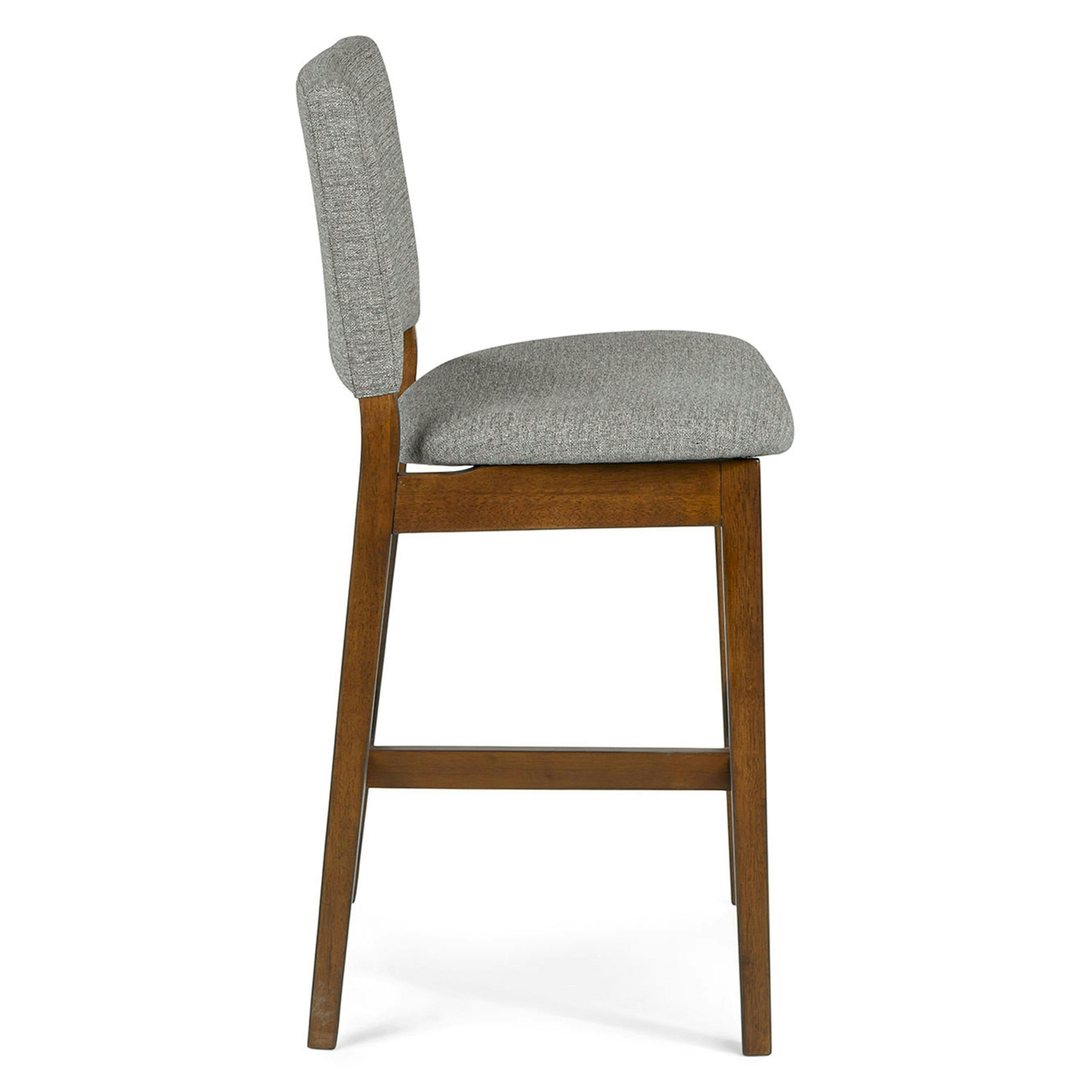 Walnut Quarry Gray counter stool