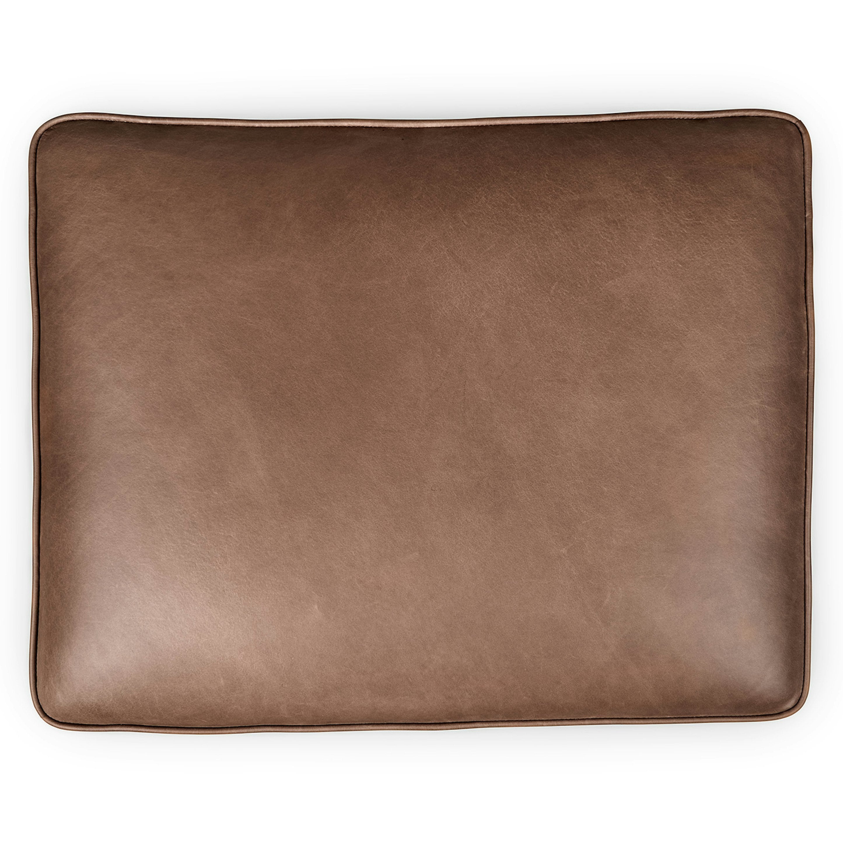 31" Leather Ottoman - Charme Chocolat
