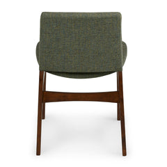 Walnut and Hemlock Green - Dining Chair