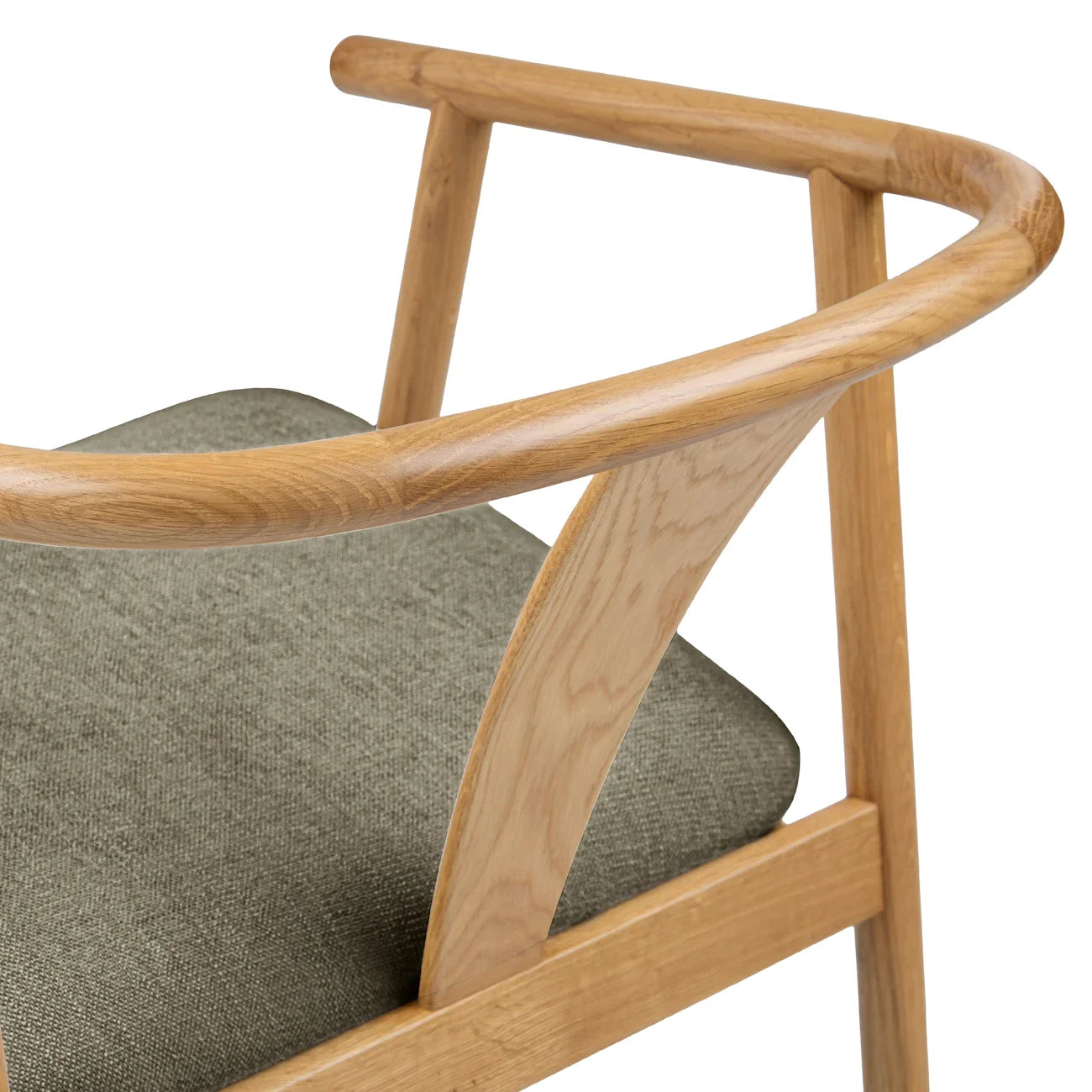 Green Oak Dining Chair
