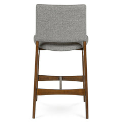Walnut Quarry Gray counter stool