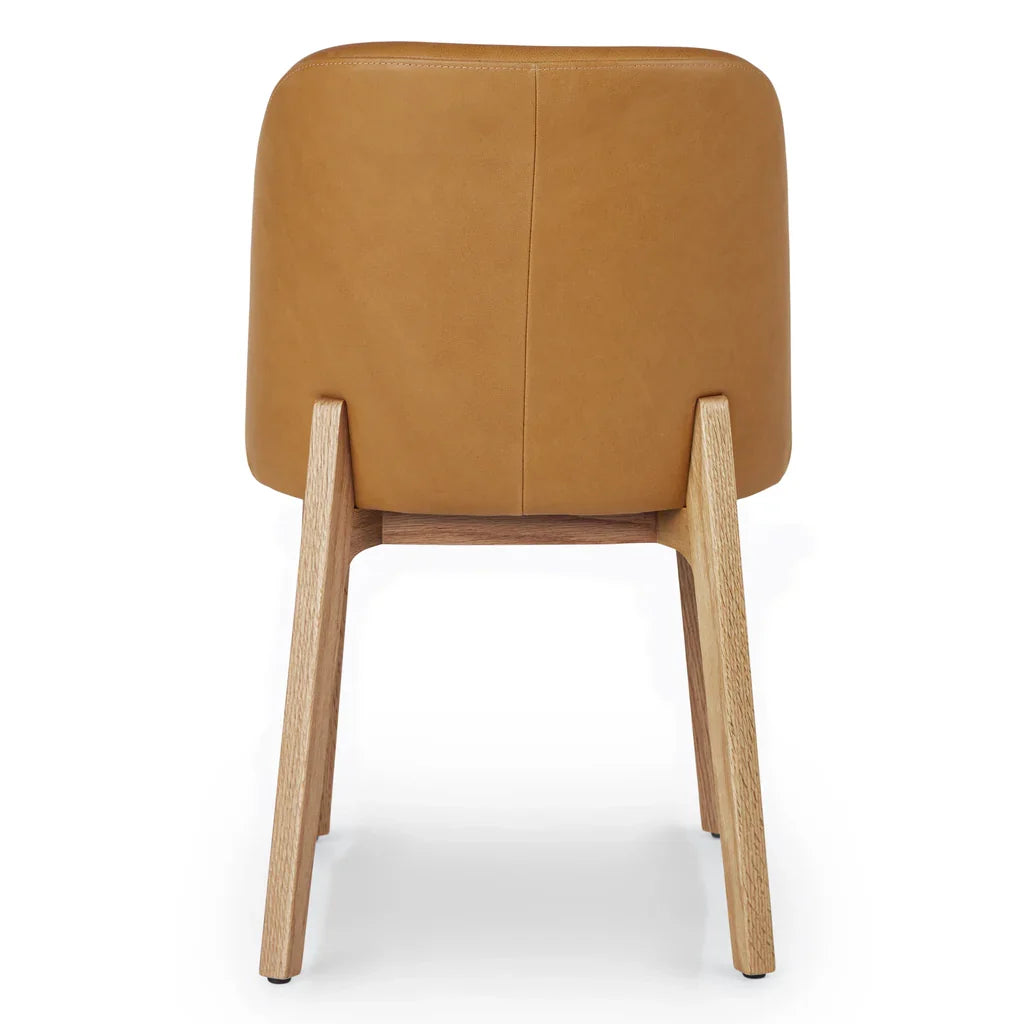 Tan Light Oak Dining Chair (Set of 2)