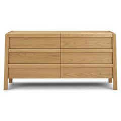 6-Drawer Double Dresser - Oak