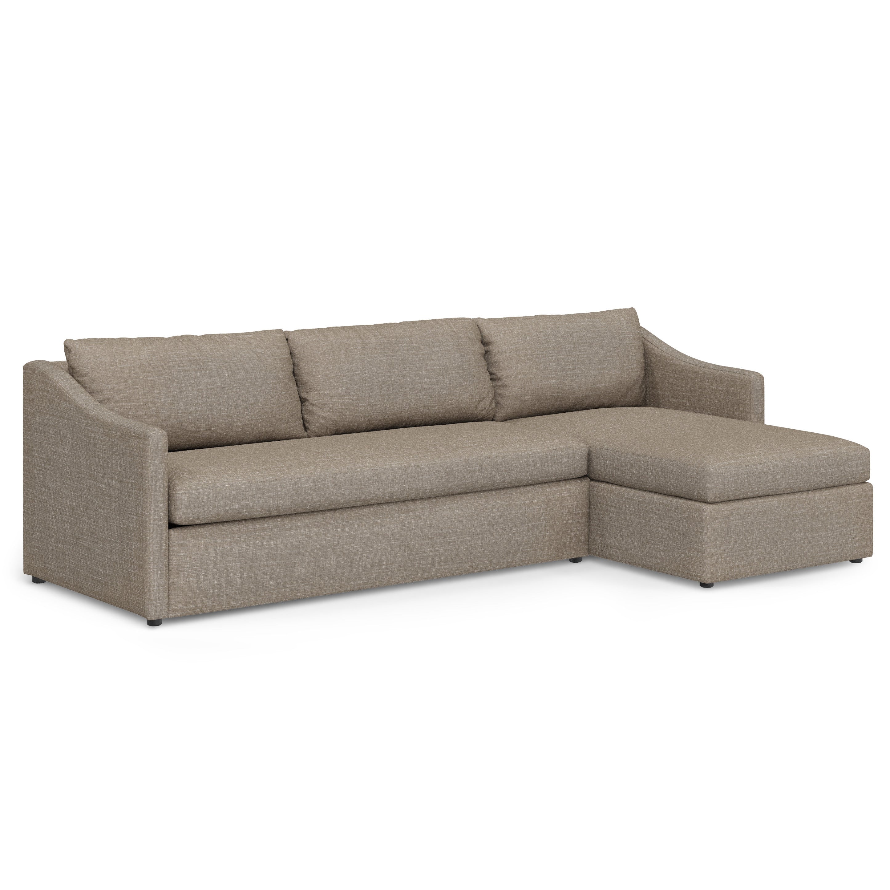 109"  Storage Sleeper Sectional - Napa Taupe