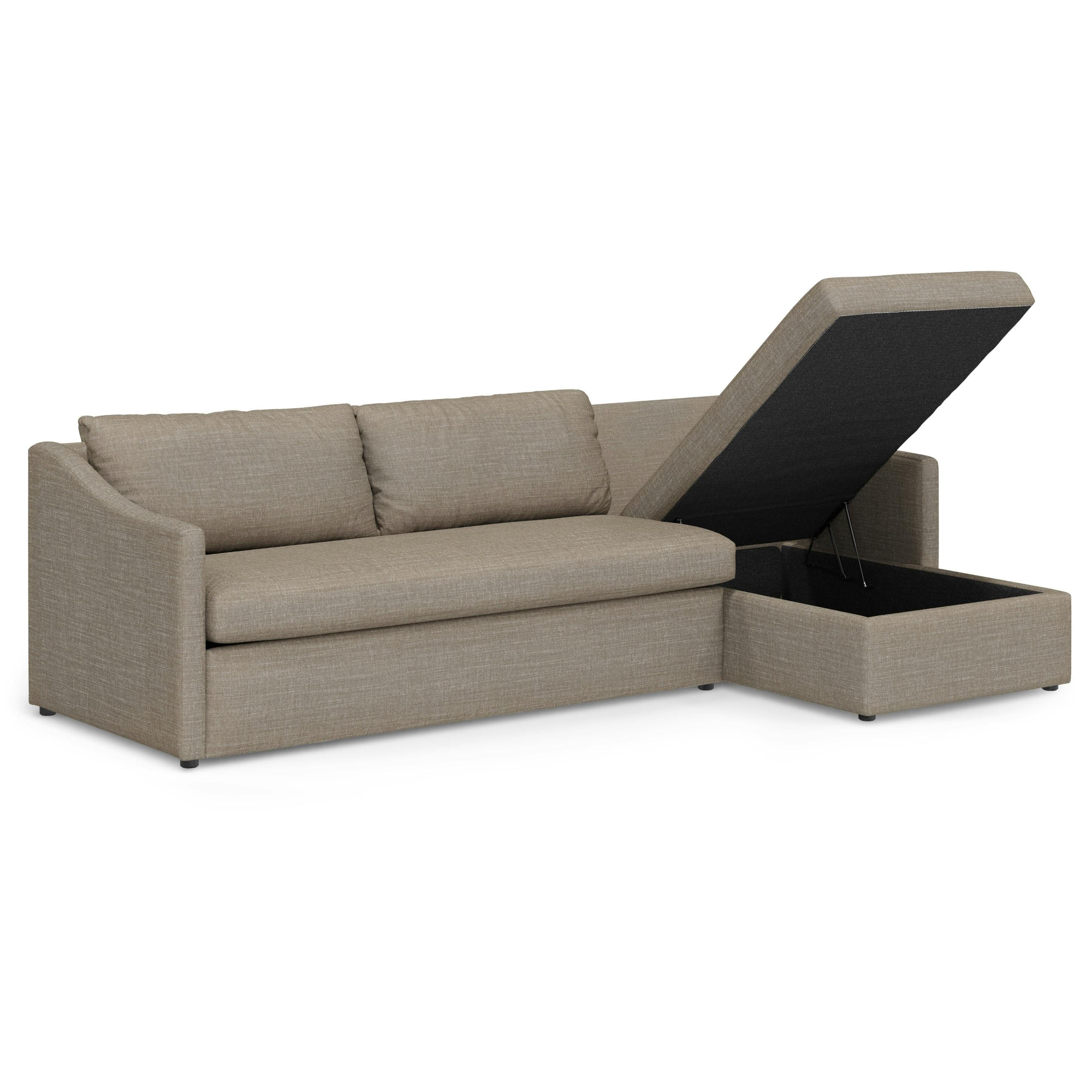 109"  Storage Sleeper Sectional - Napa Taupe
